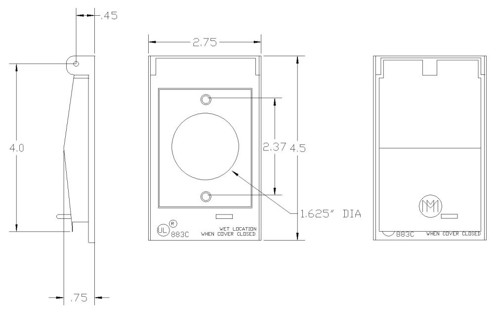 30528, Weatherproof Device Box Cover