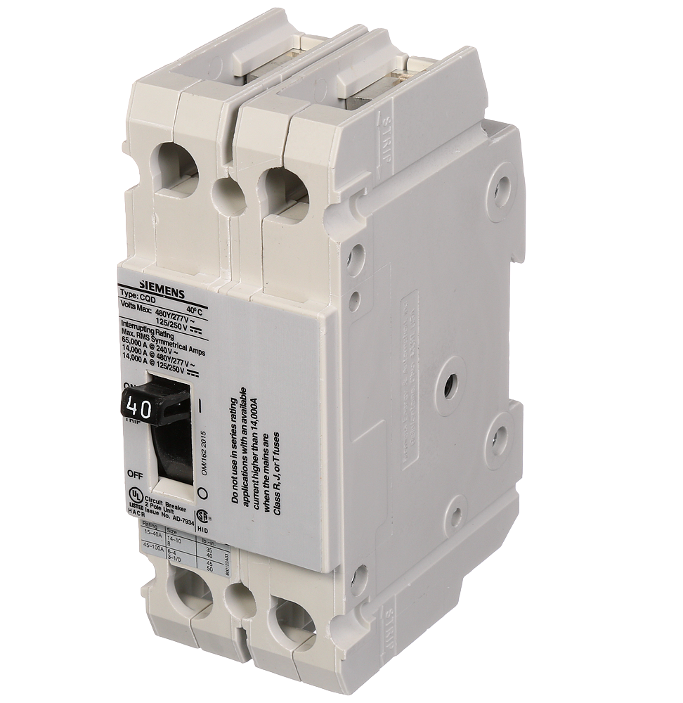 BREAKER CQD 2P 40A 480/277V 14KA DIN