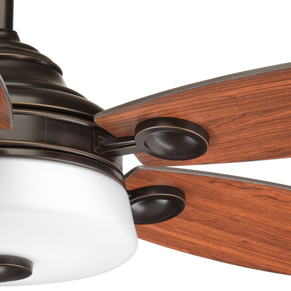 54" 5 Blade Fan w/ LED Light in Antique Bronze