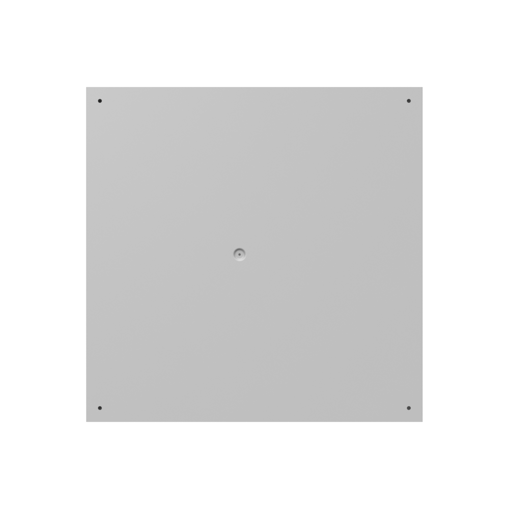 24X8x24 Screw Cover Type 1 UL Steel No KO Gray Cover w/ Teardrop Slots Holes In Back
