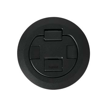 4AT Prewired Dual Service Controlled Receptacle Evolution™ Poke-Thru Device-Black