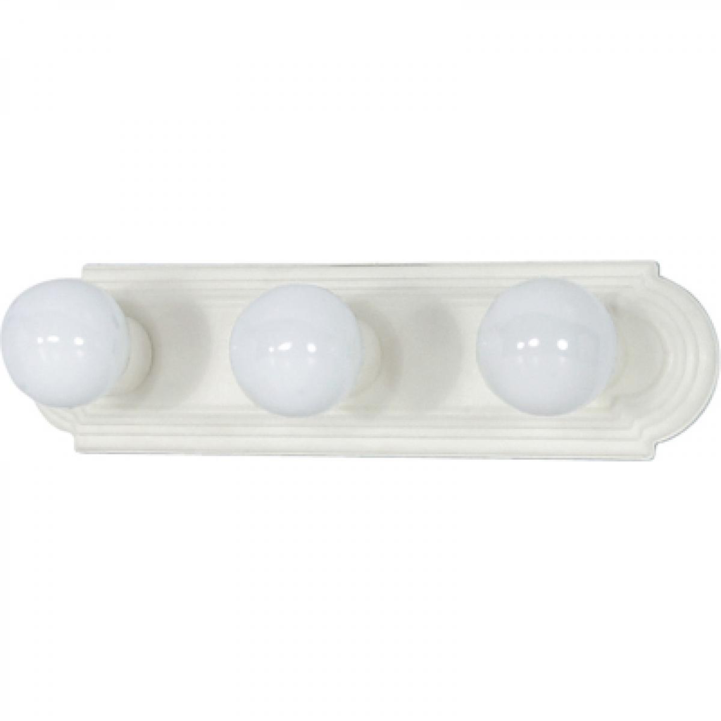 3 Light - 18" Vanity Strip - Textured White Finish