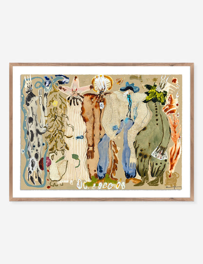 Blue Eyed Snake Woman Wall Art by Caroline Pinney