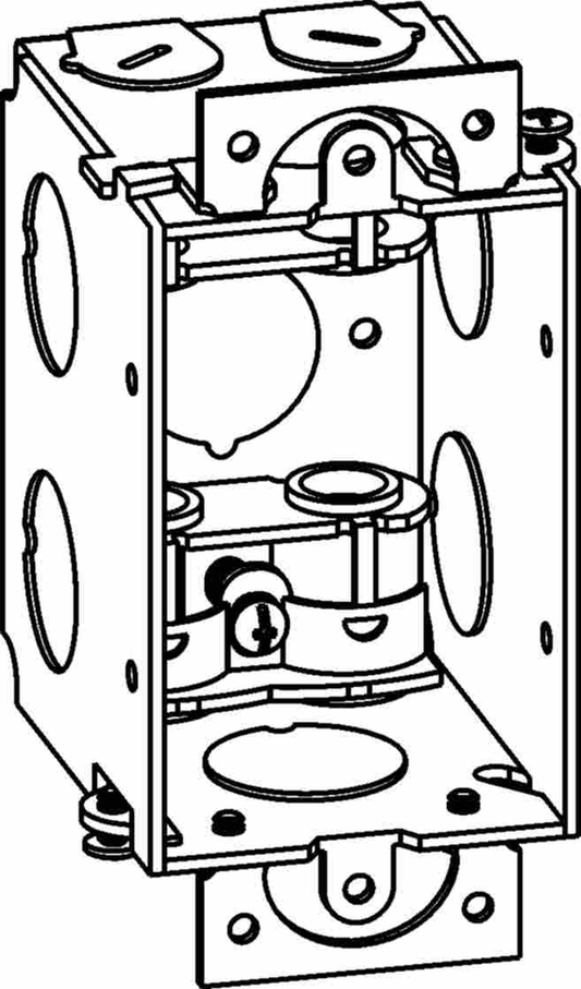 2-1/2" DEEP, GANGABLE 1-GANG SWITCH BOX WITH MC CLAMPS