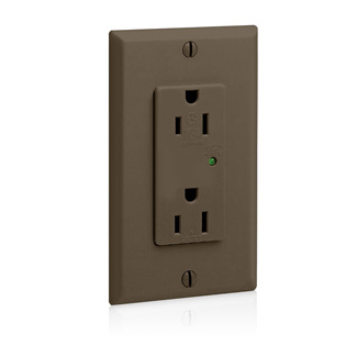 15 Amp, 125 Volt, Decora Plus Surge Protective Duplex Receptacle Outlet, Commercial Grade