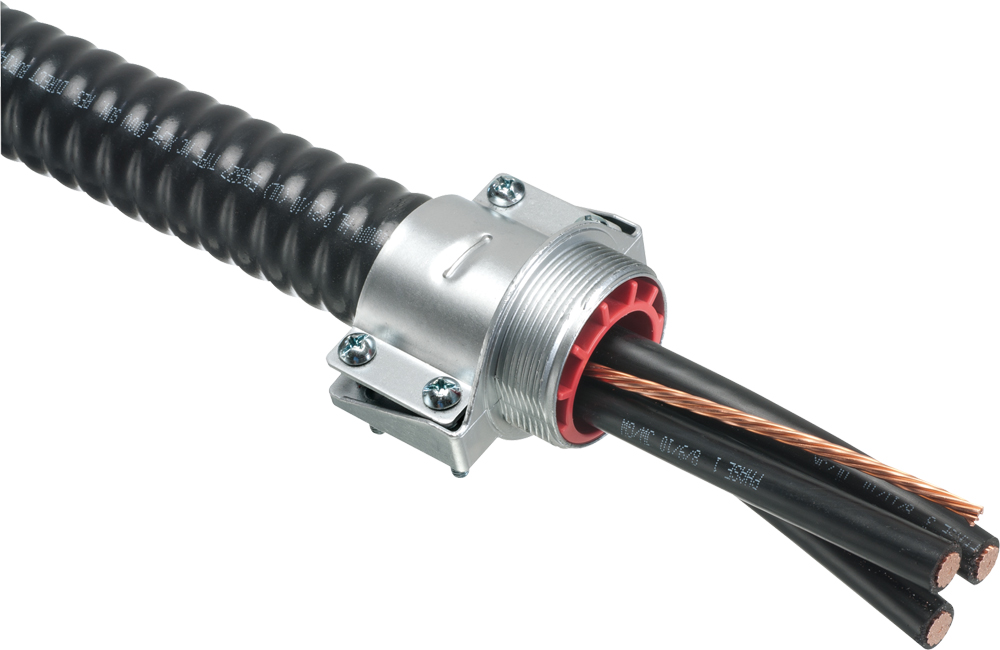8412 Threaded Male, Die-Cast Zinc Material; 1 Inch Hub Size UL, Bushing Throat Type