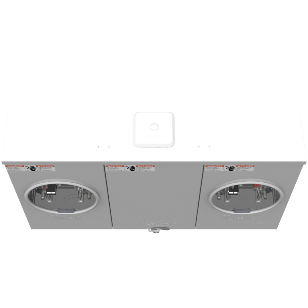 5 Terminal Ring Type Small Closing Plate 2 Position Single Connector 6-350kcmil 7-8 In Barrel Lock Ground With Bracket Provision