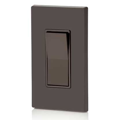 15 Amp Decora Rocker 4-Way Switch, Grounding, Brown