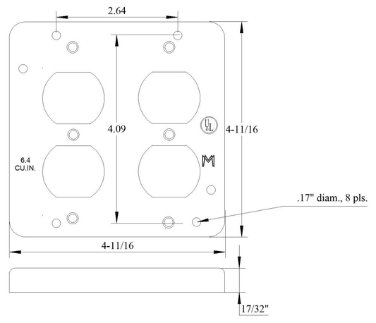 11511, Square Box Surface Cover