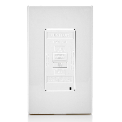 20 Amp, Self Test, Blank Face GFCI with LED Indicator Light