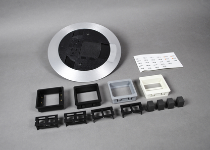 AV3 Poke-Thru Finish Flange and Slide Holder