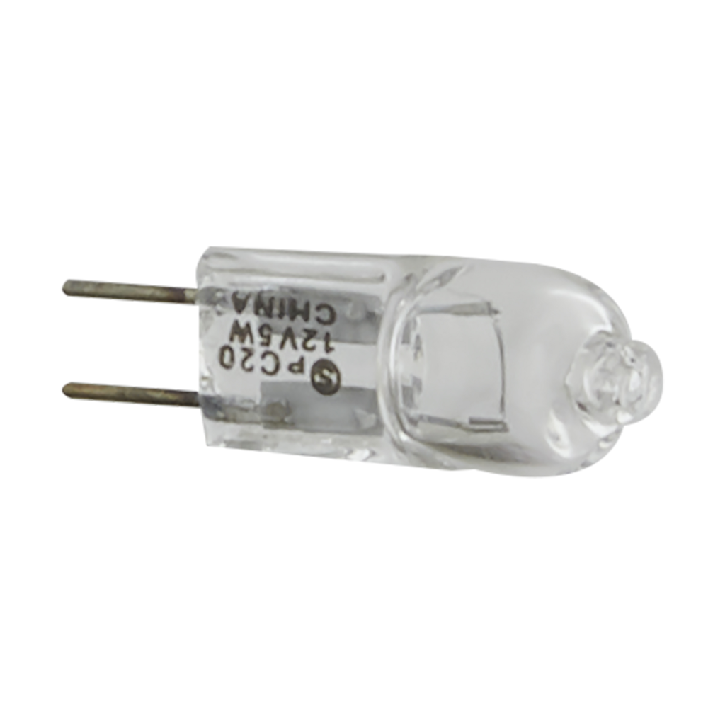 5 Watt; Halogen; T3; Clear; 2000 Average rated hours; 50 Lumens; Bi Pin G4 base; 12 Volt