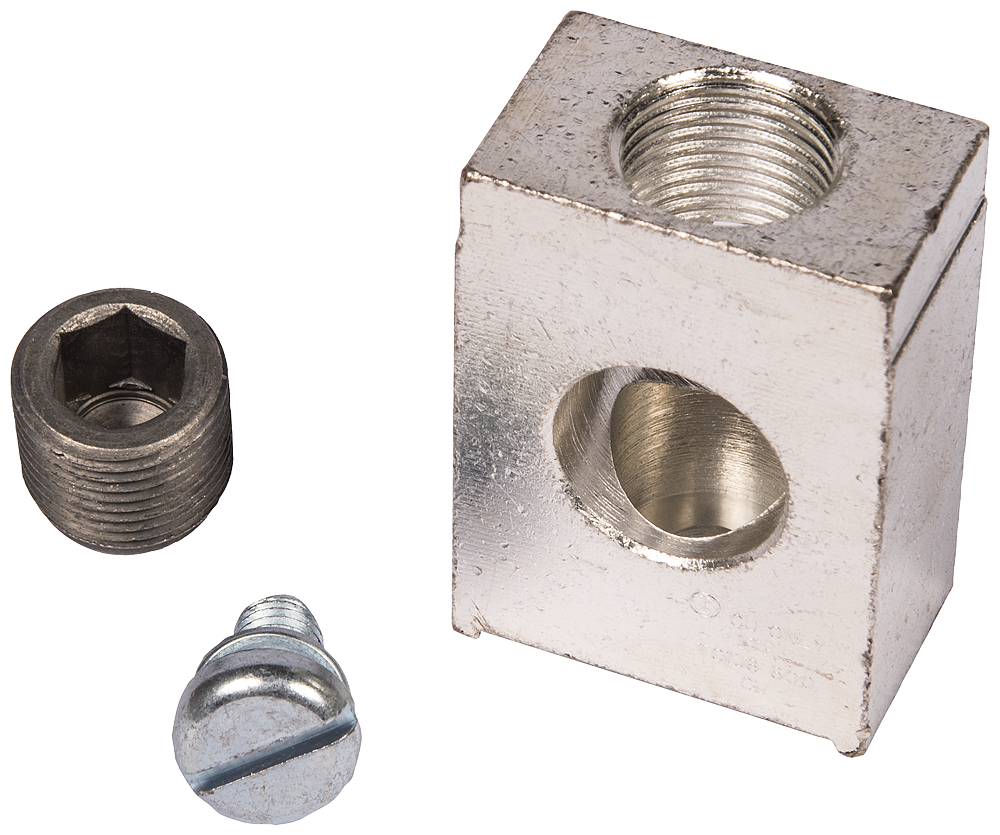 BRKR JD/LD 2/3P CU BODY LUG 1W 600KCMIL