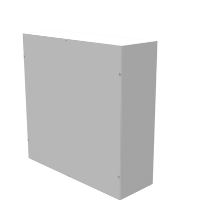 36x12x36 Screw Cover Type 1 UL Steel No KO Gray Cover w/Teardrop Slots Holes In Back