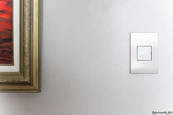 adorne® Satin Nickel 1-Gang Screwless Wall Plate