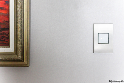 adorne® Satin Nickel 1-Gang Screwless Wall Plate