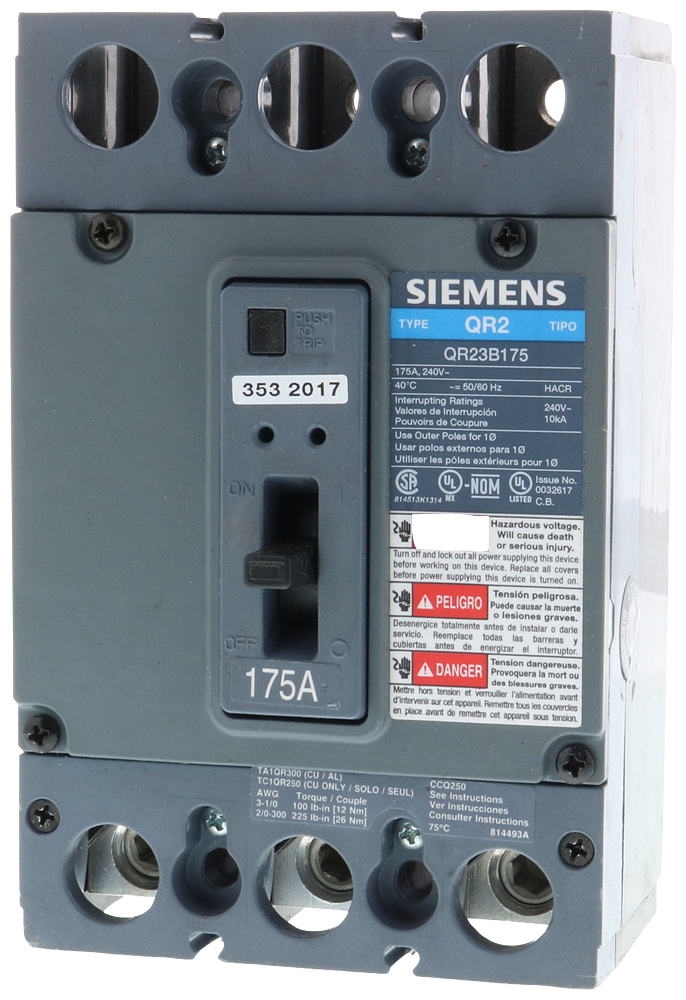 BREAKER QR 3P 225A 240V 25KA
