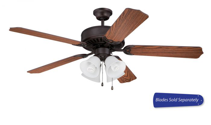 52" Ceiling Fan with Light (Blades Sold Separately) - C203ABZ