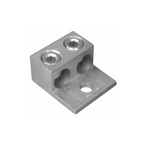 Aluminum Mechanical Lugs Two Conductors - One Hole Mount 250MCM-#6 Awg