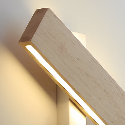 [Open-Box]Rotatable Minimalist Rectangular Wood Led Wall Lamp Wall Lights Fixture