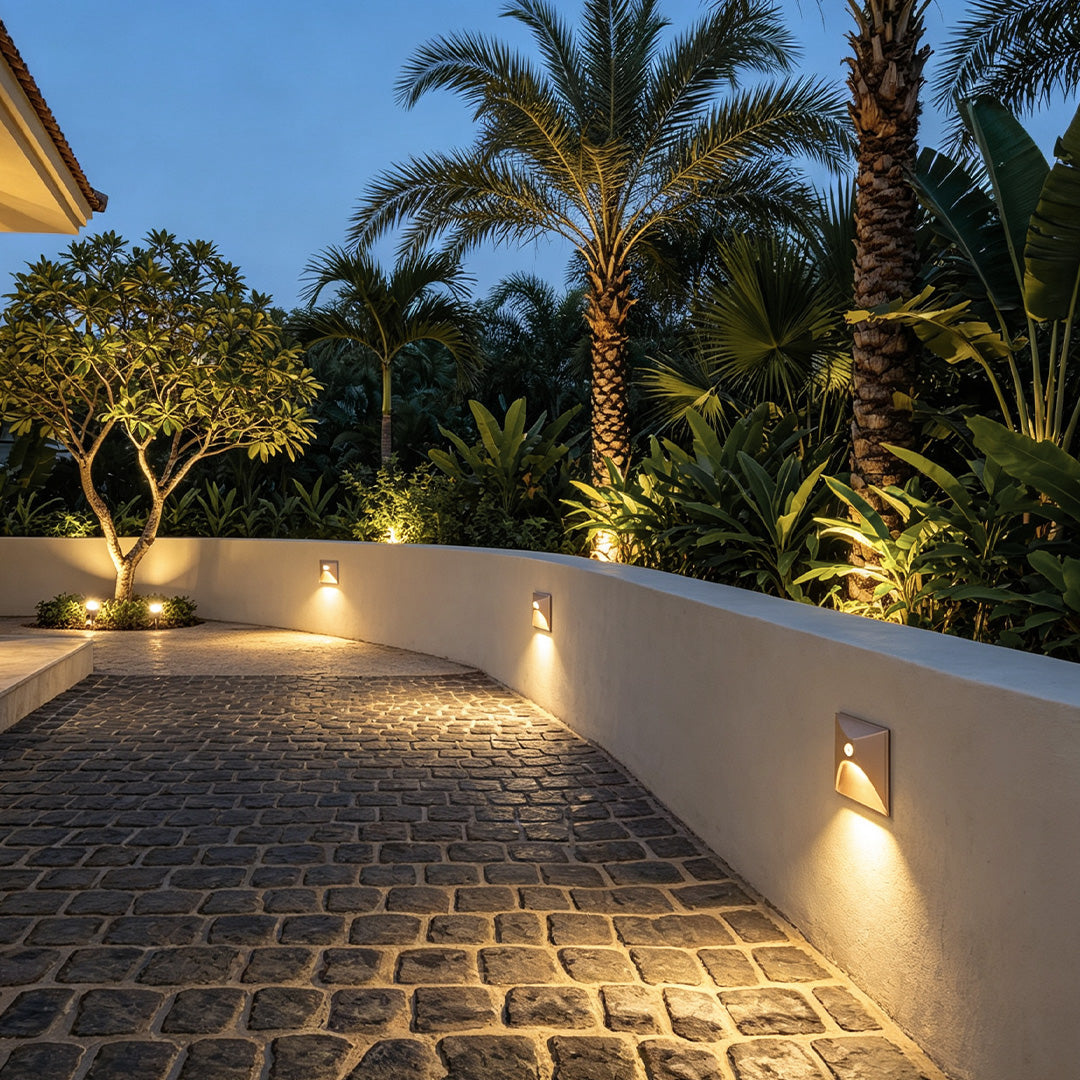 【4 PCS】LED Step Light Human Sensor Waterproof Light