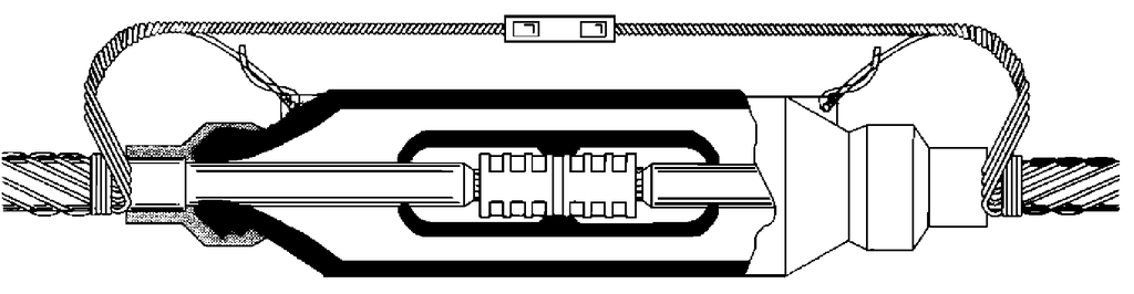3M™ QS Molded Rubber Splice 5406-CI-350, CN and JCN Cable, 15 kV, 350 kcmil, 1/case