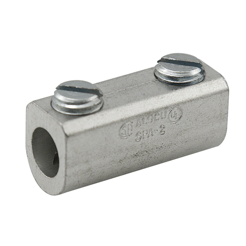 Aluminum Splicer/Reducer, Dual Rated, Conductor Range 2-14, Tin Plated, UL, CSA