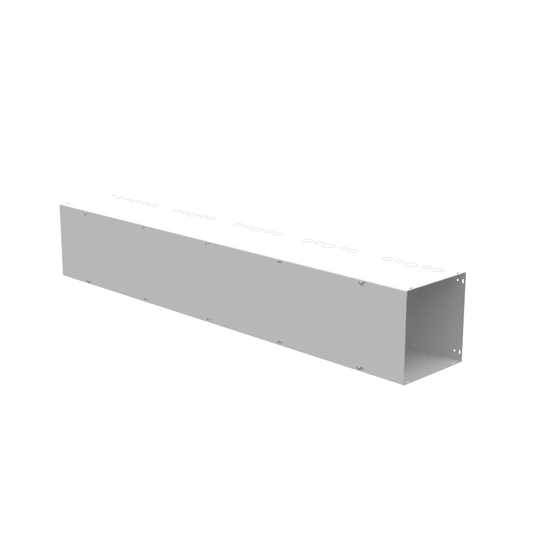 10x72x10 Screw Cover Wireway Type 1 UL Listed Steel Knockouts ANSI 61 Gray