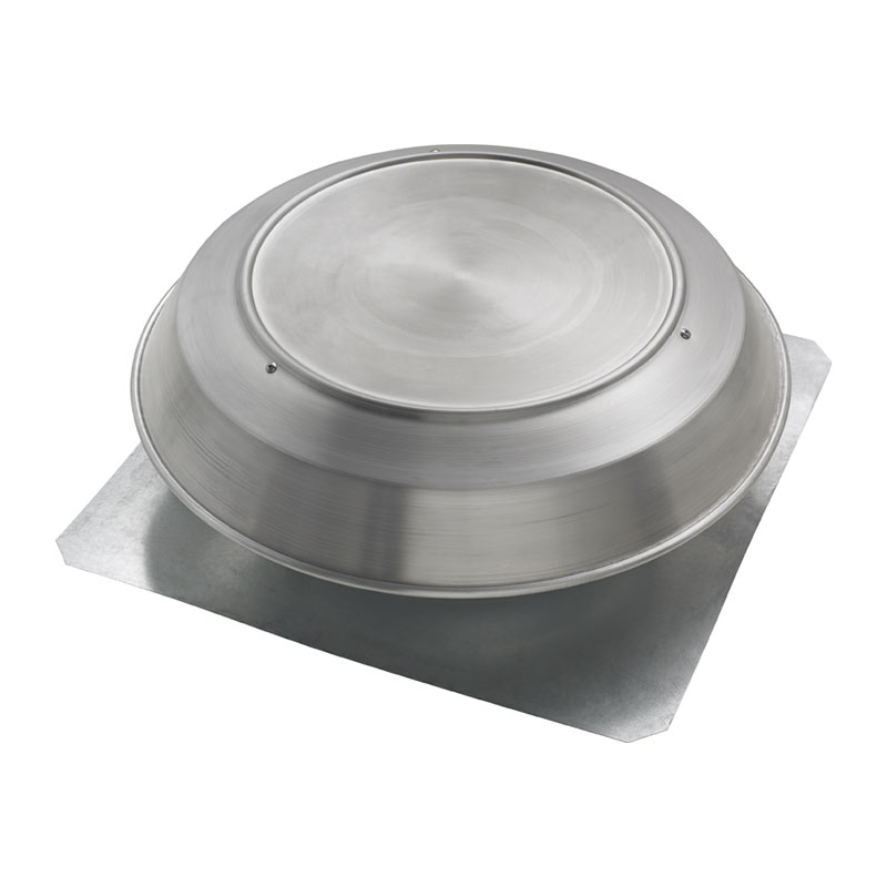 Attic Ventilator, Roof Mounted, Aluminum, 1200 CFM.