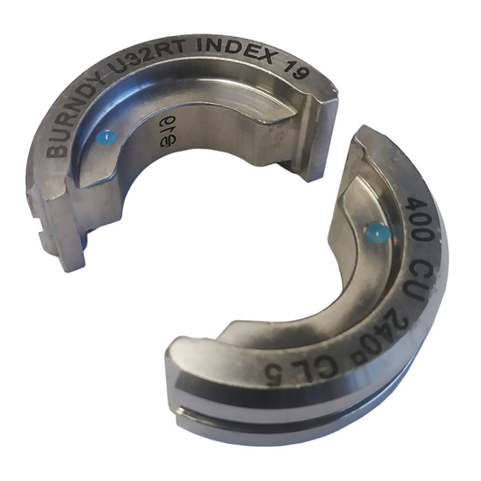 12T U Die, 400 kcmil, Blue, Index 19