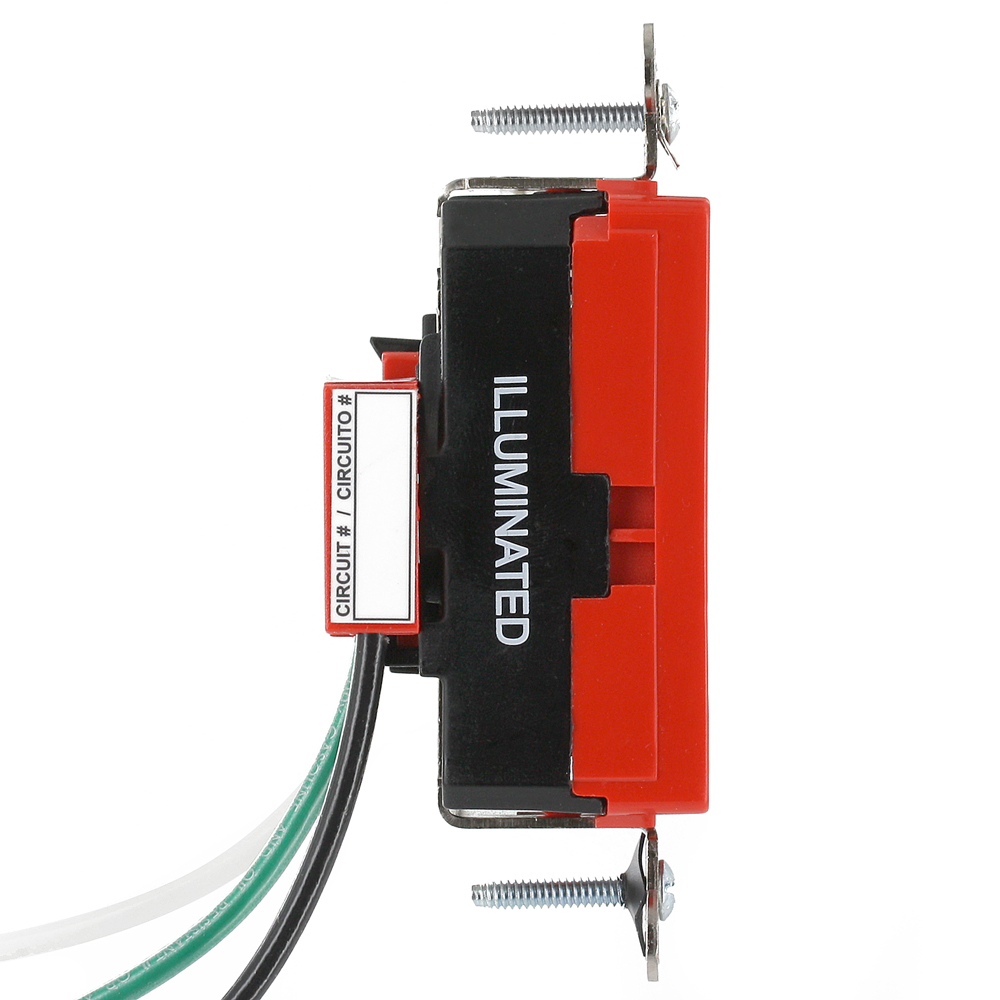 20 Amp Lev-Lok® Decora Plus Duplex Receptacle/Outlet, Hospital Grade, Illuminated, Self-Grounding
