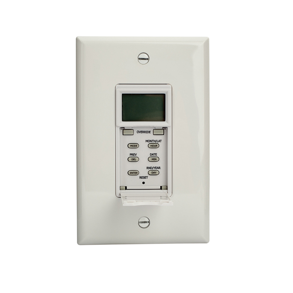 Astro Wall Sw Timer 120/277V LED White