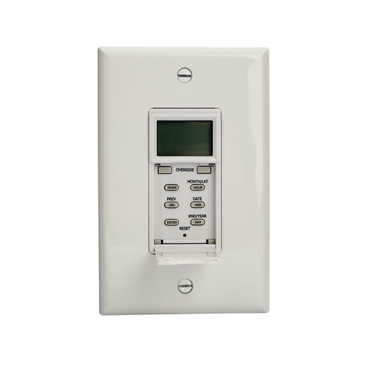 Astro Wall Sw Timer 120/277V LED White