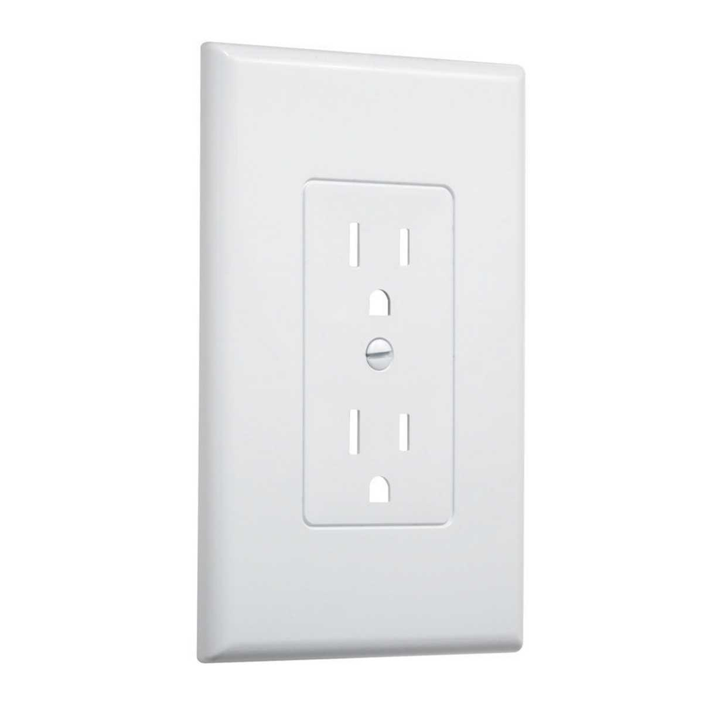 1-Gang MASQUE® Decorator Cover, Duplex, White