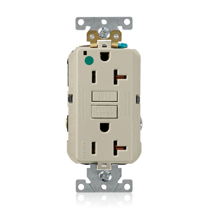20 Amp SmartlockPro® GFCI Receptacle/Outlet, Hospital Grade