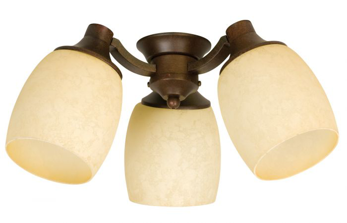 3 Light Universal Fan Light Kit - LK47-AG-LED