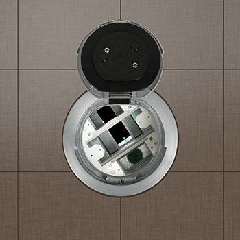 6IN UNWIRED FLUSH STYLE ASSEMBLY AA BRUSHED ALUMINUM