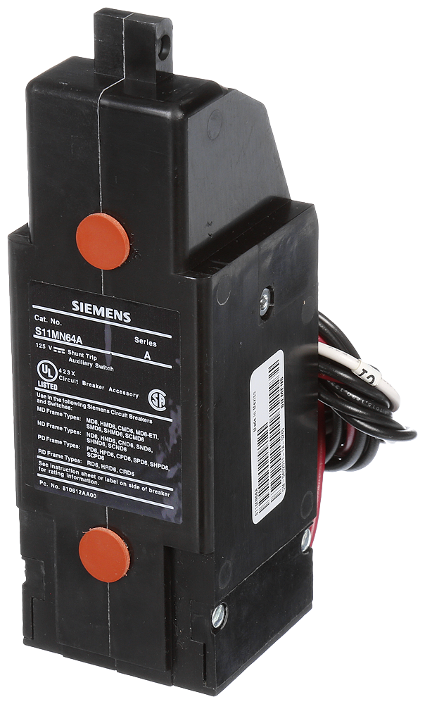 BREAKER MD/ND/PD/RD 125VDC ST/AUX SW