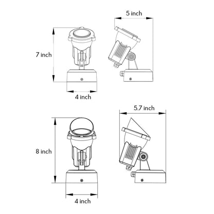 Waterproof Anti-Glare Outdoor LED Spotlights