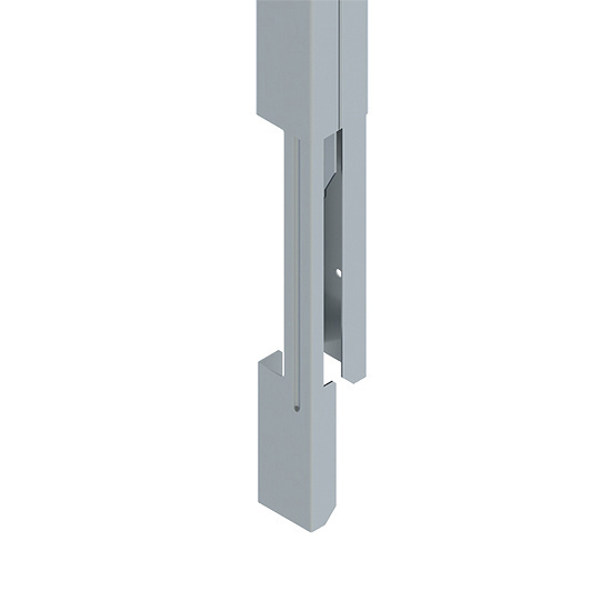 BLANK DESIGNER GRAY STEEL POLE 5FT LENGTH