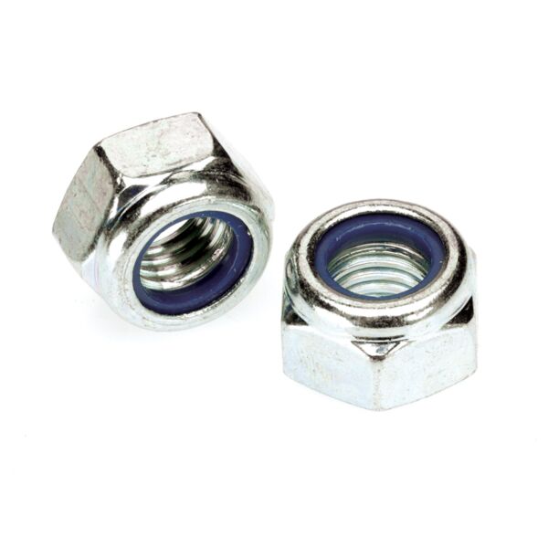 2Nln1420 1/4-20 Hex Lock Nut Nylon Insert Zinc 100/Box - 4000/Ctn