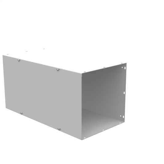 12x24X12 Screw Cover Wireway Type 1 UL Listed Steel No Knockouts ANSI 61 Gray