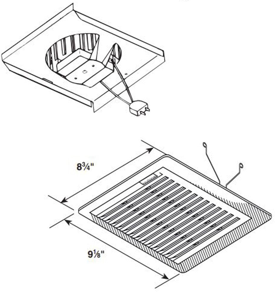 696RNB, Bathroom Exhaust Ventilation Fan Finish Pack