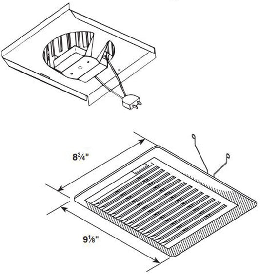 696RNB, Bathroom Exhaust Ventilation Fan Finish Pack