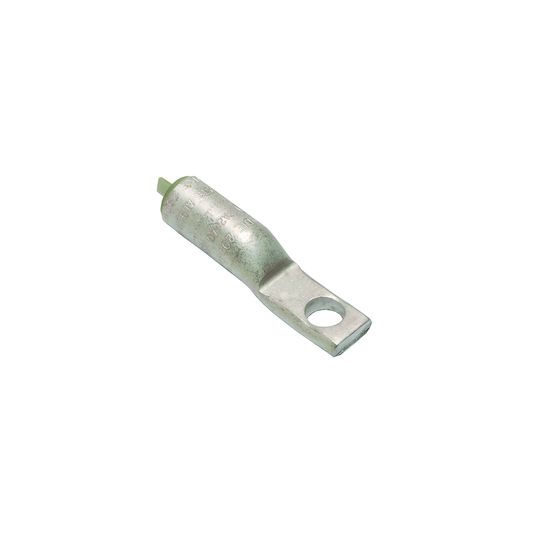 Aluminium Tube HYLUG™, 1 Hole w/o Inspection Window, Al-1/0 AWG, Cu-1/0 AWG, 600V-35kV, 5/16" stud, Closed, Compression, 0.38 in BCD, Tan