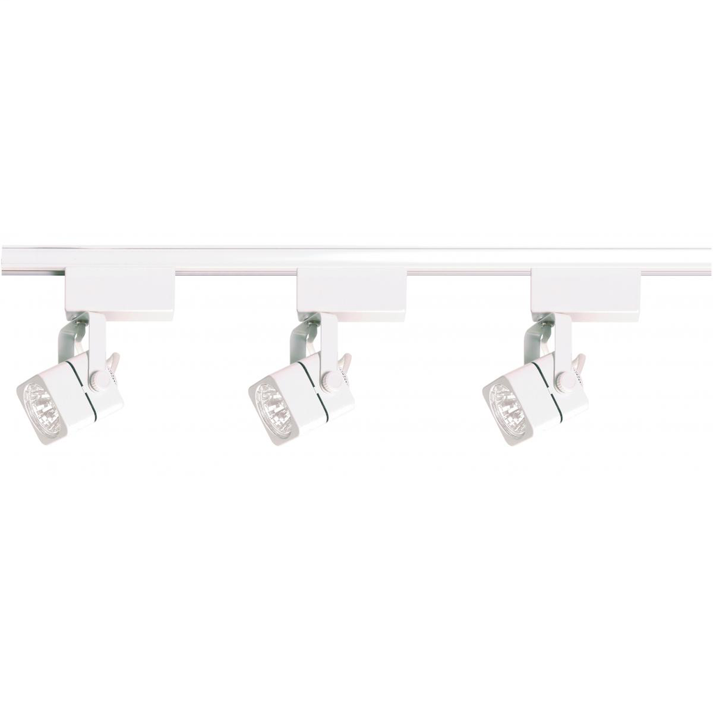 1 Light - MR16 - 12V Track Head - Square - White Finish