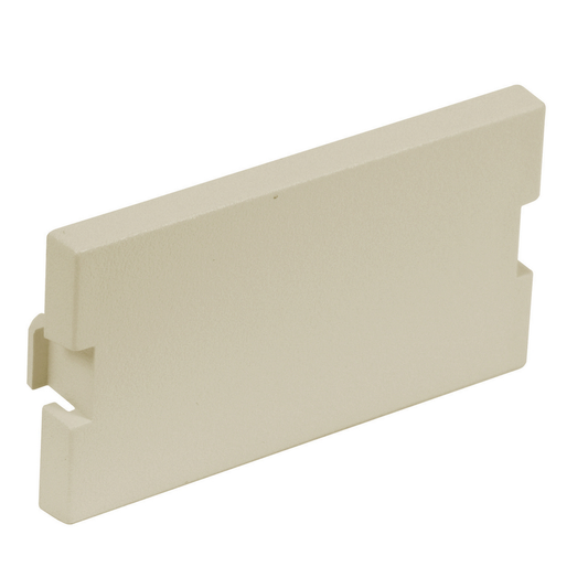 Audio/Video Module, Blank, 1 Unit, Electric Ivory