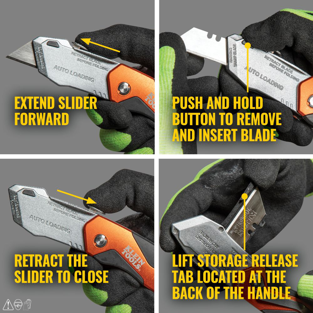 Auto-Loading Folding Utility Knife