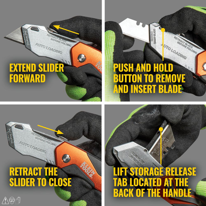 Auto-Loading Folding Utility Knife