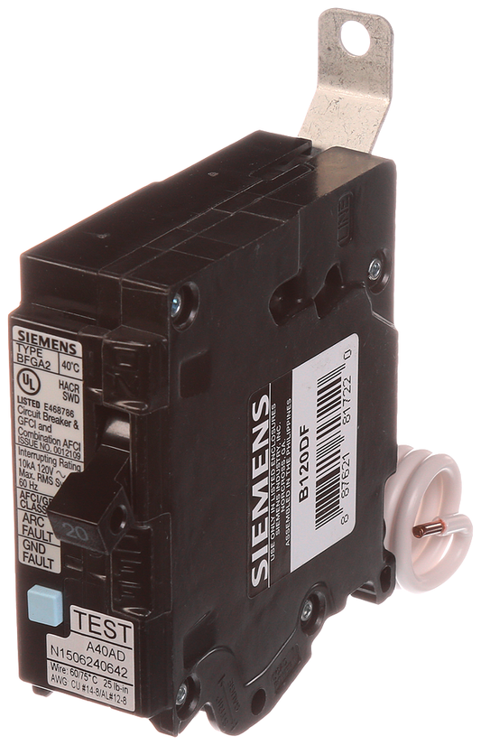 BRKR BFGA2 AFCI/GFCI 1P 120V 20A 10KA